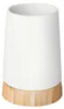 WENKO Zahnputz Becher Bamboo Zahnpasta Zahnbürsten Halter Produktbild-Vorschau 1