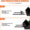 Diagrams illustrating the two-step installation process of pallet forks onto a bucket. Voir les images du produit
