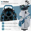 Golfový vak COSTWAY, ľahký vak na golfový vozík s krytom Náhľad obrázku produktu 4