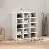 vidaXL Szafka na buty z półką Biała 77,5 x 30 x 83,5 cm Podgląd zdjęcia produktu 4