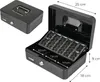 Geldkassette mit einem Euro-Münzzählbrett von HMF mit 25 cm Breite in Schwarz Anteprima dell’immagine prodotto