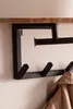 FineBuy Wandgarderobe Akazie Massivholz 100 cm mit Ablage - Produktbild-Vorschau 5