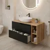 RODAN | Waschbeckenunterschrank - Schwarz und Braun - 100 Produktbild-Vorschau 3
