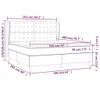 Boxspringbett mit Matratze Blau 160x200 cm Stoff Produktbild-Vorschau 6