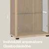 K-Möbel Glasvitrine stehend in Buche Nachbildung (176x67x33 Produktbild-Vorschau 6