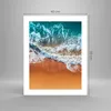 Poster - Poster ohne Rahmen - Sand Wasser Strand - 40x50 cm Produktbild-Vorschau 4