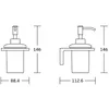 Mexen Lea Seifenspender, Chrom - 70260388-00 Produktbild-Vorschau 2