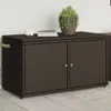 vidaXL Záhradná skrinka hnedá 110x55x60,5 cm polyratan Náhľad obrázku produktu 8