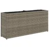 vidaXL Fioriera con 2 vasi 2 pz. Grigio 90x20x40 cm Poly Anteprima dell’immagine prodotto 5