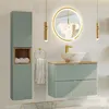 Waschtischunterschrank 80.4cm Jade mit 2 Schubladen, Grün Produktbild-Vorschau 4