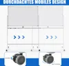 COSTWAY Doppelseitiges mobiles Whiteboard, 120 x 80 cm, Produktbild-Vorschau 6