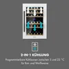 Klarstein Weinkühlschrank 2 Zonen, 132L Produktbild-Vorschau 3