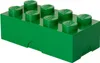 A green LEGO brick-shaped lunchbox is shown against a white background. Anteprima dell’immagine prodotto