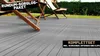 A wooden deck with two chairs, suggesting an outdoor living space. Produktbild-Vorschau