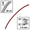 Oregon Techni-Blade Trimmerfaden 7,0 mm 26 cm Rot 155 Stück Produktbild-Vorschau 5