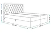 Boxspringbett BOSTON mit 2 Bettkästen, Polsterbett Maße: Produktbild-Vorschau 3
