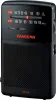 A black Sangean SR-35 radio is shown against a black background. Podgląd zdjęcia produktu