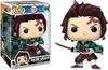 A Funko Pop! figure of Tanjiro Kamado from Demon Slayer, shown both in its packaging and outside of it. Anteprima dell’immagine prodotto