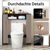 COSTWAY 87,5x18x98 cm Toilettenschrank Bad Überbauschrank, Produktbild-Vorschau 9