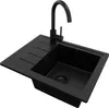 PRIMAGRAN Granitspüle Alles Schwarz 55x44cm, Spülbecken 1 Produktbild-Vorschau 1