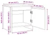 vidaXL Noční stolek bílý 45x34x44,5 cm odvozený výrobek ze Náhled obrázku produktu 8
