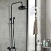 Bateria prysznicowa czarna System prysznicowy Deszczownica Podgląd zdjęcia produktu 2