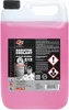 A 5-liter container of pink radiator coolant with a label showing product information and safety symbols. Produktbild-Vorschau