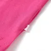 vidaXL Kinder-T-Shirt Dunkelrosa 128 Produktbild-Vorschau 3