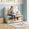 COSTWAY 3 in 1 Bücherregal Kinder mit Sitzbank, Kinderregal Produktbild-Vorschau 2