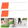 100 markeerpalen, 4 x 5 inch PVC-vlaggen, 15 inch stalen Productafbeelding-voorbeeld 3
