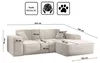 Kaiser Möbel Ecksofa, Eckcouch L form, Wohnzimmer Couch Produktbild-Vorschau 5