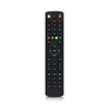 A black remote control is shown against a white background. Podgląd zdjęcia produktu