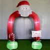 3M tall Santa Archway, Aufblasbare Weihnachtsdeko mit Produktbild-Vorschau 5