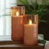 LED Kerze im Glas - Windlicht - Echtwachs - 3D Flamme - Produktbild-Vorschau 9