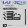 Gardinenschiene 240cm (2x120cm) / 1-läufig mit Rundbogen, Produktbild-Vorschau 3