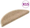vidaXL Tapis d'escalier autocollant aspect sisal 15 pcs. Voir les images du produit 8