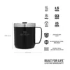 Stanley Classic Legendary Camp Mug 0.35L 12 OZ Matte Black Produktbild-Vorschau 5