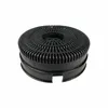 A black circular filter with a grid pattern on top and a solid band around the bottom, isolated on a white background. Produktbild-Vorschau
