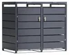 TIMBELA M802-2K Kovový Box na Popelnice 2 x 240L, Kryt na Náhled obrázku produktu 1