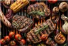 Küchenrückwand Spritzschutz Glas mit Motiv Grillplatte 40 x Produktbild-Vorschau 3
