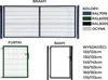 FURTKA 120cm antracyt grafit PANELOWA dwa SŁUPKI RAL7016 Podgląd zdjęcia produktu 7