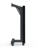 A side view of a black weight bench on a white background. Produktbild-Vorschau