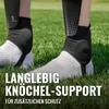 Schienbeinschoner Kinder Fußball mit Knöchelschutz Blau M Produktbild-Vorschau 4