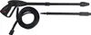 A pressure washer gun, hose, and two extension wands are laid out on a white background. Anteprima dell’immagine prodotto