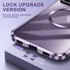 Close-up of a phone case with text overlays highlighting features. Produktbild-Vorschau