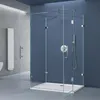 A modern bathroom with a glass shower enclosure. Produktbild-Vorschau