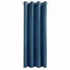 Vorhang Verdunklungsgardine mit Ösen 140x250 cm dunkelblau Produktbild-Vorschau 1