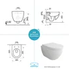 Alpenberger Hänge WC Komplettset | Wand WC Spülrandlos | Produktbild-Vorschau 4