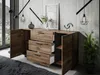 Komoda ONYX LOFT Flagstaff Dub Černé úchyty Náhled obrázku produktu 3