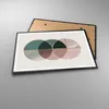 Gerahmtes Poster - Schwarzer Rahmen - Abstraktion Räder Produktbild-Vorschau 3